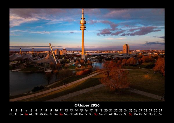 Produktbild: St&auml;dte aus Bayern 2026 Fotokalender DIN A3