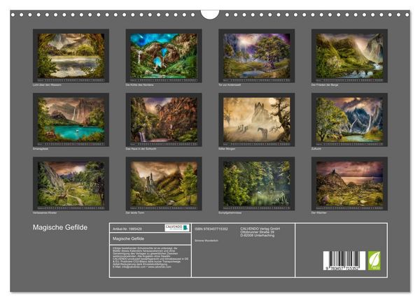 Produktbild: Magische Gefilde (Wandkalender 2026 DIN A3 quer), CALVENDO Monatskalender