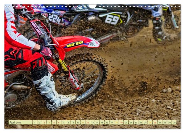 Produktbild: Motocross - so cool (Wandkalender 2026 DIN A3 quer), CALVENDO Monatskalender