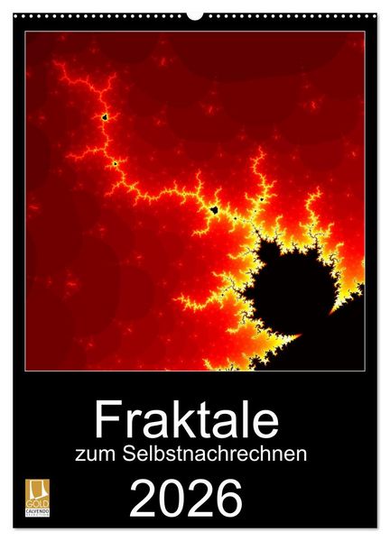 Produktbild: Fraktale zum Selbstnachrechnen (Wandkalender 2026 DIN A2 hoch), CALVENDO Monatskalender