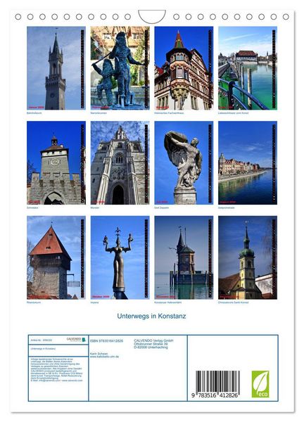Produktbild: Unterwegs in Konstanz (Wandkalender 2026 DIN A4 hoch), CALVENDO Monatskalender