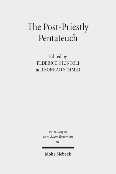 Produktbild: The Post-Priestly Pentateuch