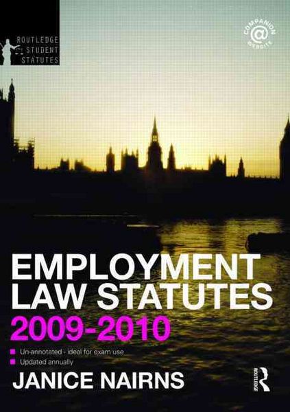 Produktbild: Employment Law Statutes 2009-2