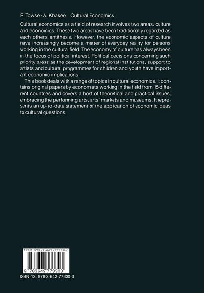 Produktbild: Cultural Economics