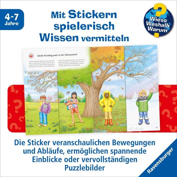 Produktbild: Wieso? Weshalb? Warum? Stickerheft - Jahreszeiten