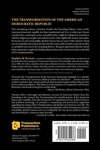 Produktbild: The Transformation of the American Democratic Republic
