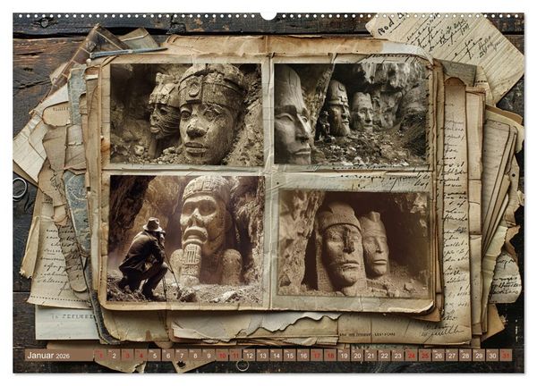 Produktbild: Verloren geglaubte Arch&auml;ologie (Wandkalender 2026 DIN A2 quer), CALVENDO Monatskalender