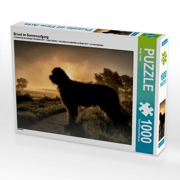 Briard im Sonnenaufgang (Puzzle)