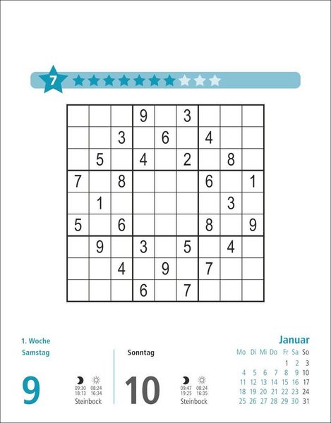 Produktbild: Stefan Heine Sudoku schwierig bis extrem Tagesabrei&szlig;kalender 2027