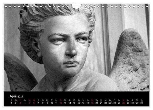 Produktbild: Lebende Steine - Skulpturen auf dem Friedhof Staglieno (Wandkalender 2026 DIN A4 quer), CALVENDO Monatskalender