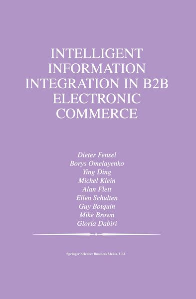 Produktbild: Intelligent Information Integration in B2B Electronic Commerce