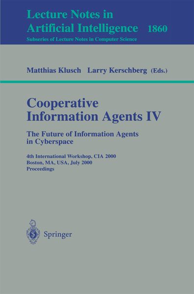Produktbild: Cooperative Information Agents IV - The Future of Information Agents in Cyberspace