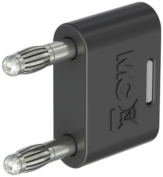 Stäubli KS-4N-19 Verbindungsstecker Schwarz Stift-Ø: 4mm Stiftabstand: 19mm 1St.