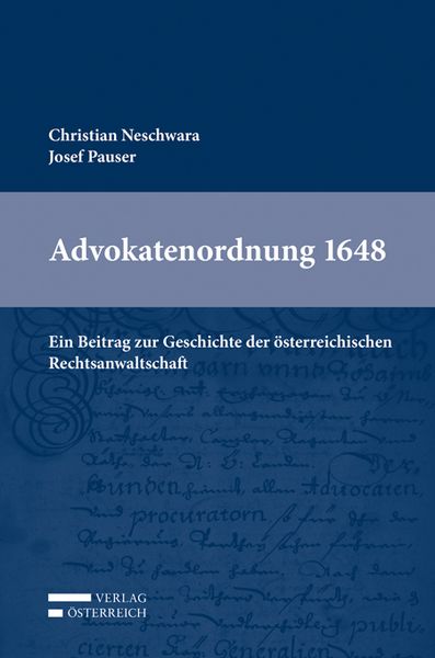 Produktbild: Advokatenordnung 1648