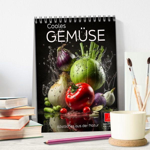 Produktbild: Cooles Gem&uuml;se (Tischkalender 2026 DIN A5 hoch), CALVENDO Monatskalender