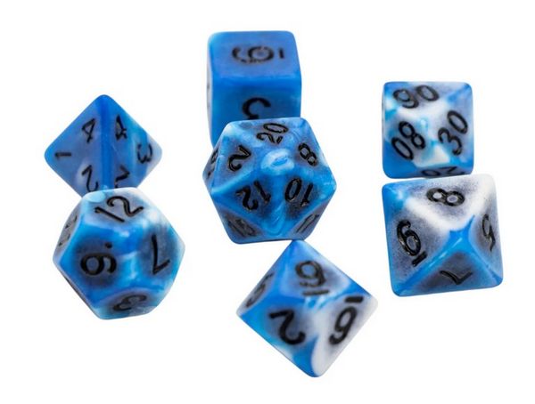 Produktbild: Pegasus DIC18003 - W&uuml;rfelset Ancient: Blue Rock (7)