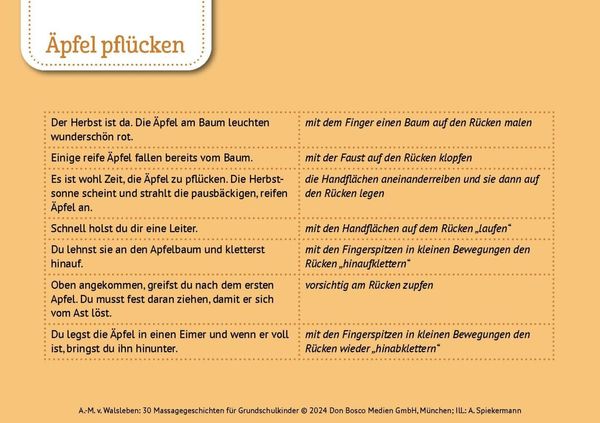 Produktbild: 30 Massagegeschichten f&uuml;r Grundschulkinder