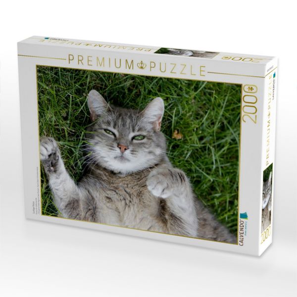 Produktbild: CALVENDO Puzzle Lustige Katze | 2000 Teile Lege-Gr&ouml;&szlig;e 90x67cm Foto-Puzzle f&uuml;r gl&uuml;ckliche Stunden