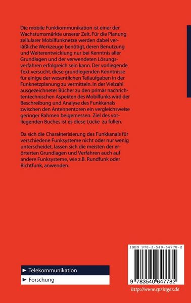 Produktbild: Planungsmethoden f&uuml;r die Mobilkommunikation