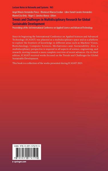 Produktbild: Trends and Challenges in Multidisciplinary Research for Global Sustainable Development