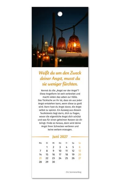 Produktbild: Der Lebensfreude-Lesezeichenkalender 2027