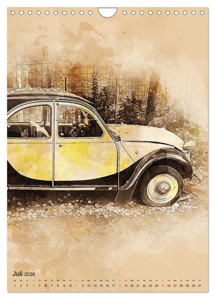 Produktbild: Die Ente - Automobil Legende (Wandkalender 2026 DIN A4 hoch), CALVENDO Monatskalender