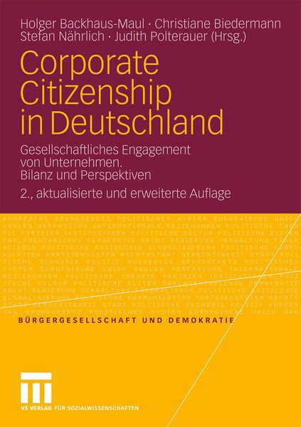 Produktbild: Corporate Citizenship in Deutschland