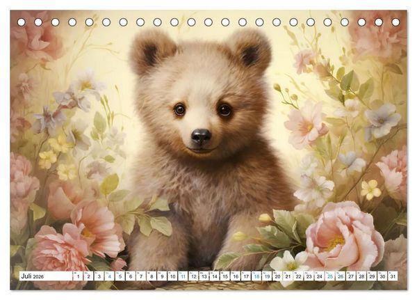 Produktbild: Tierisch s&uuml;&szlig;! (Tischkalender 2026 DIN A5 quer), CALVENDO Monatskalender