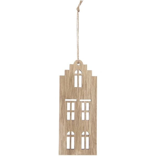 Produktbild: Holzh&auml;nger Haus, gro&szlig;, 15 x 6 cm