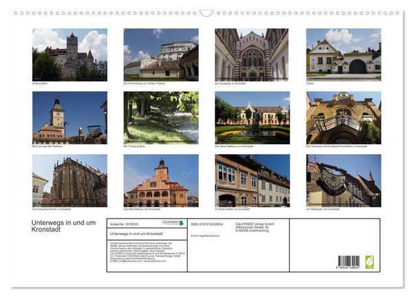 Produktbild: Unterwegs in und um Kronstadt (Wandkalender 2026 DIN A2 quer), CALVENDO Monatskalender