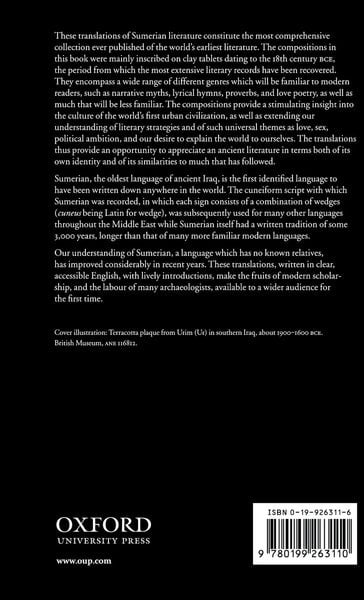 Produktbild: The Literature of Ancient Sumer