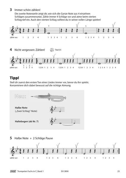 Produktbild: Trompeten Fuchs f&uuml;r Posaunenchor, Band 1