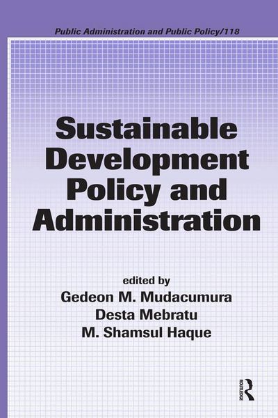 Produktbild: Sustainable Development Policy and Administration