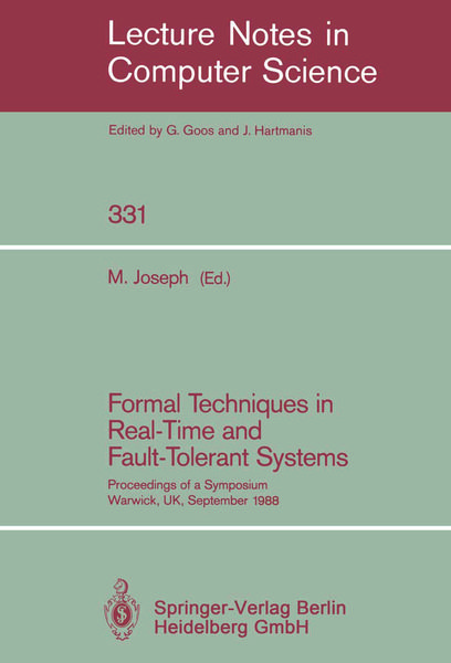 Produktbild: Formal Techniques in Real-Time and Fault-Tolerant Systems