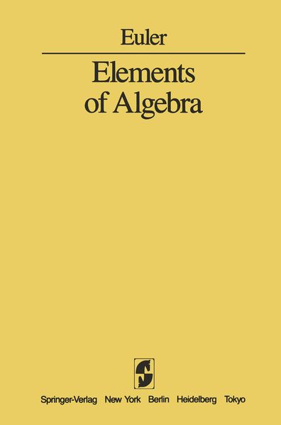 Produktbild: Elements of Algebra
