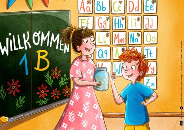 Produktbild: Mutmurmeln f&uuml;r den ersten Schultag. Kamishibai Bildkartenset