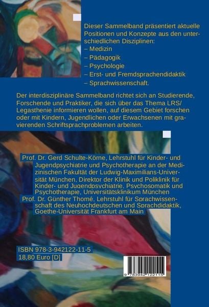 Produktbild: LRS - Legasthenie: interdisziplin&auml;r