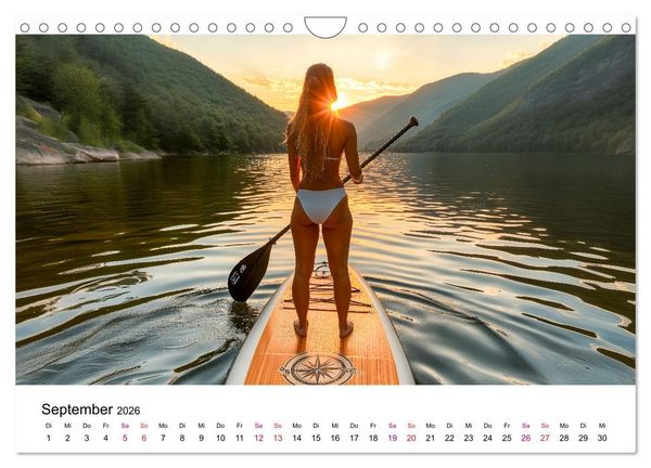 Produktbild: Stand up paddling - SUP (Wandkalender 2026 DIN A4 quer), CALVENDO Monatskalender
