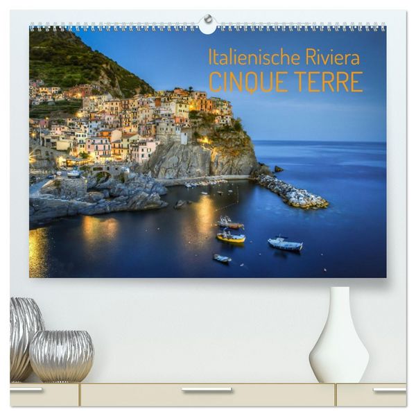 Italienische Riviera Cinque Terre (hochwertiger Premium Wandkalender 2026 DIN A2 quer), Kunstdruck in Hochglanz