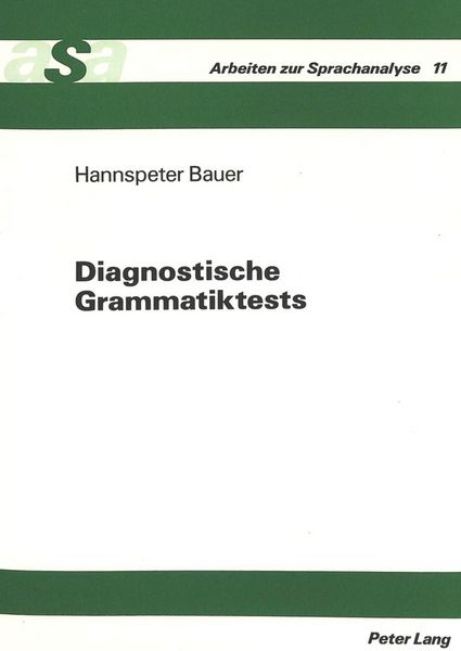Produktbild: Diagnostische Grammatiktests