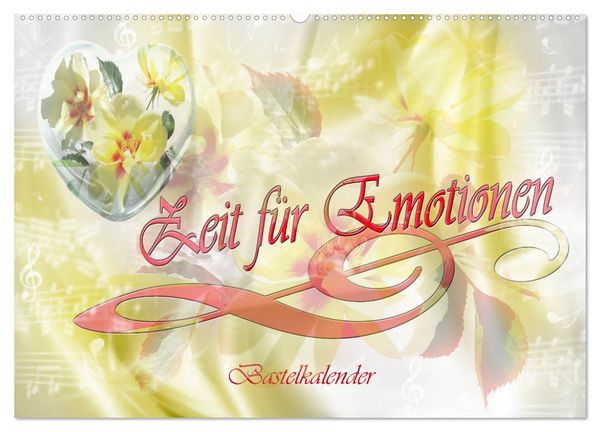 Produktbild: Zeit f&uuml;r Emotionen Bastelkalender (Wandkalender 2026 DIN A2 quer), CALVENDO Monatskalender