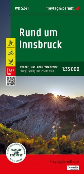 Freytag & berndt Wanderkarte WK 5241 Rund um Innsbruck 1:35.000, Sonstige von , KOMPASS freytag und berndt, 978-3-7079-2072-7
