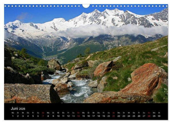 Produktbild: Zauber der Berge. Die Schweizer Alpen (Wandkalender 2026 DIN A3 quer), CALVENDO Monatskalender