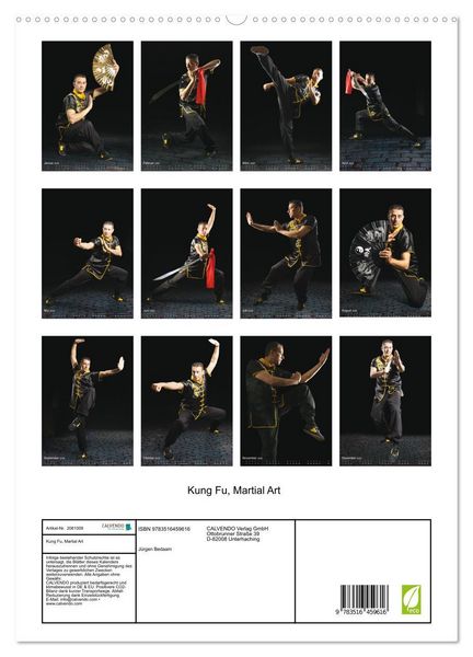 Produktbild: Kung Fu, Martial Art (hochwertiger Premium Wandkalender 2026 DIN A2 hoch), Kunstdruck in Hochglanz