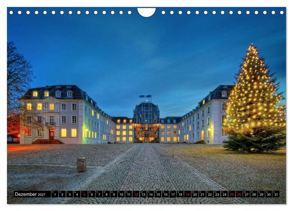 Produktbild: City Lights Saarbr&uuml;cken (Wandkalender 2027 DIN A4 quer), CALVENDO Monatskalender