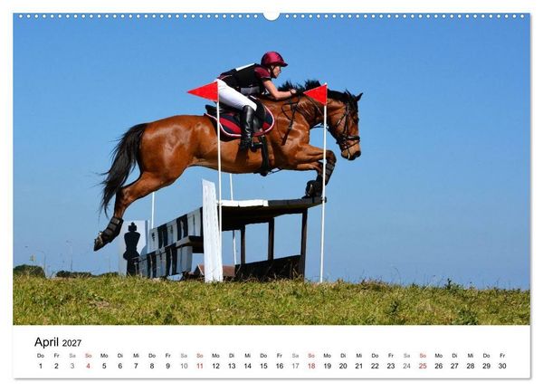 Produktbild: Vielseitigkeitsreiten (Wandkalender 2027 DIN A2 quer), CALVENDO Monatskalender