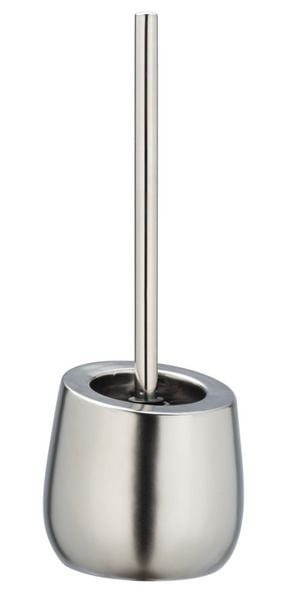 Produktbild: WC-Garnitur Mod. Badi Chrom matt Keramik, mit Silikon-B&uuml;rstenkopf
