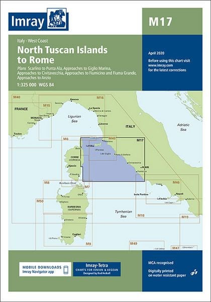 Produktbild: M17 North Tuscan Islands to Rome