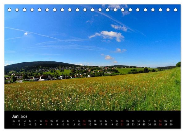 Produktbild: Rund um den Ochsenkopf (Tischkalender 2026 DIN A5 quer), CALVENDO Monatskalender