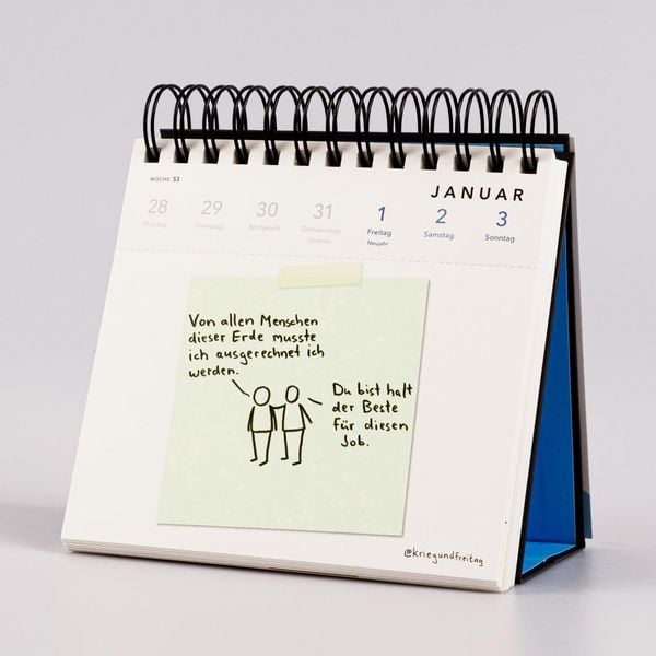 Produktbild: kriegundfreitag: Postkartenkalender 2027